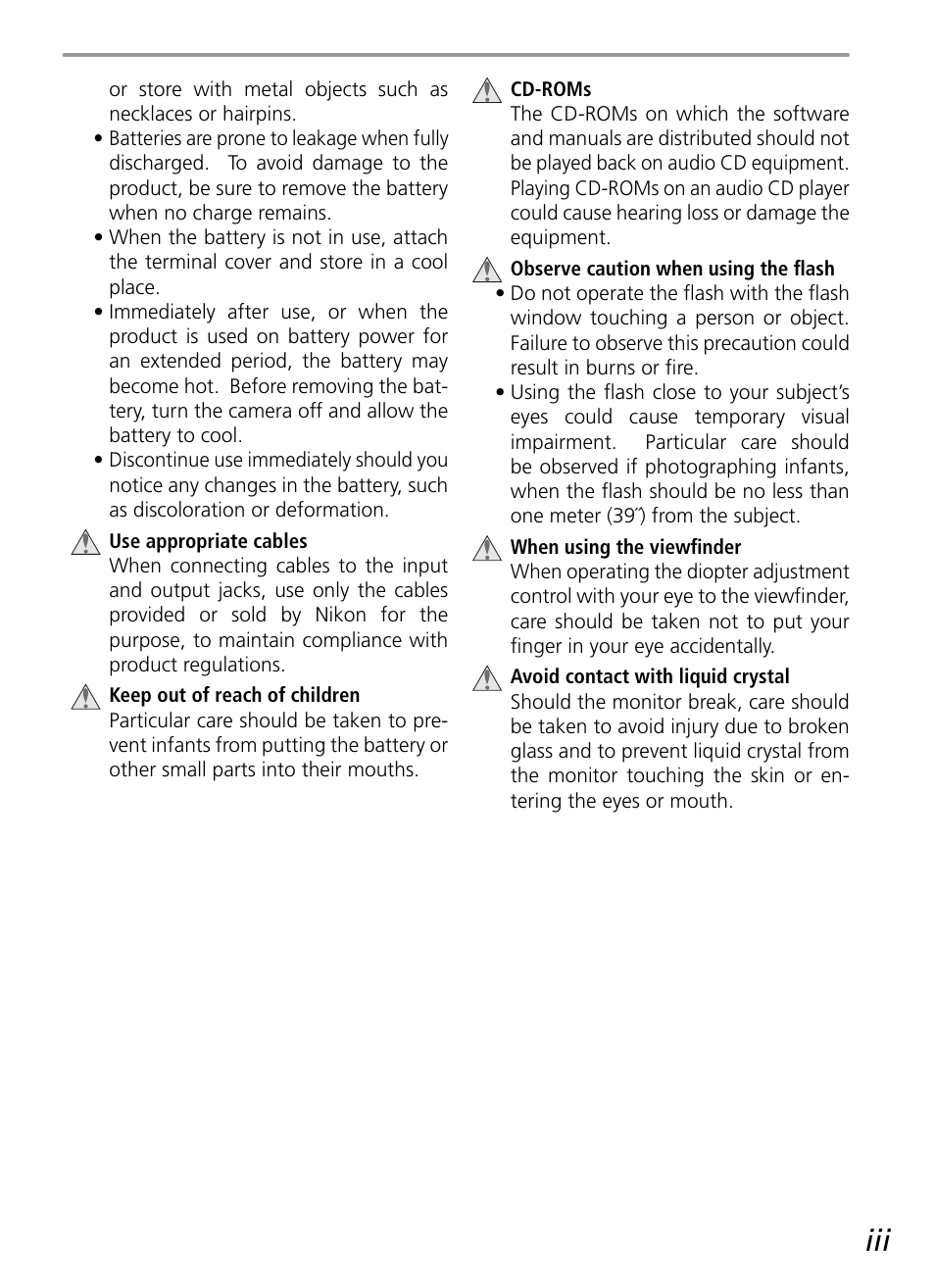 Nikon D50 User Manual | Page 5 / 148