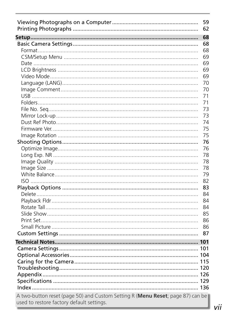 Nikon D50 User Manual | Page 9 / 148