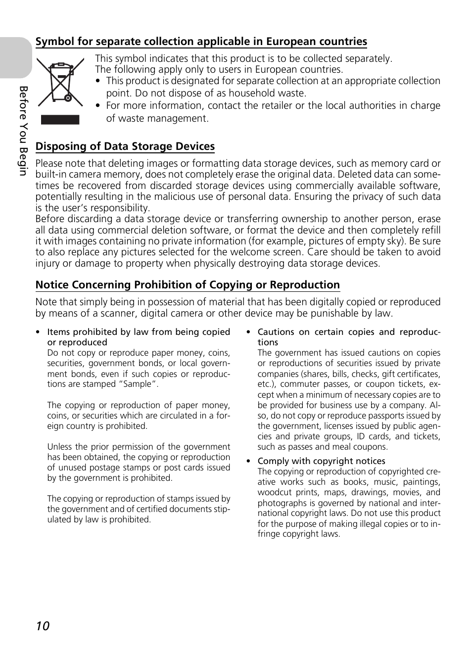 Nikon P4 User Manual | Page 12 / 137