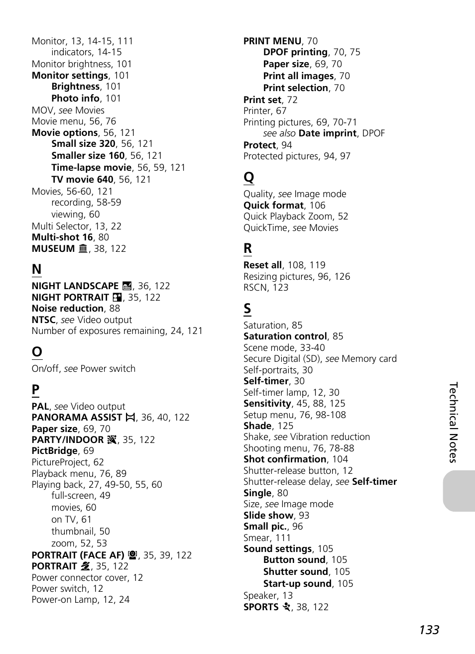 Nikon P4 User Manual | Page 135 / 137