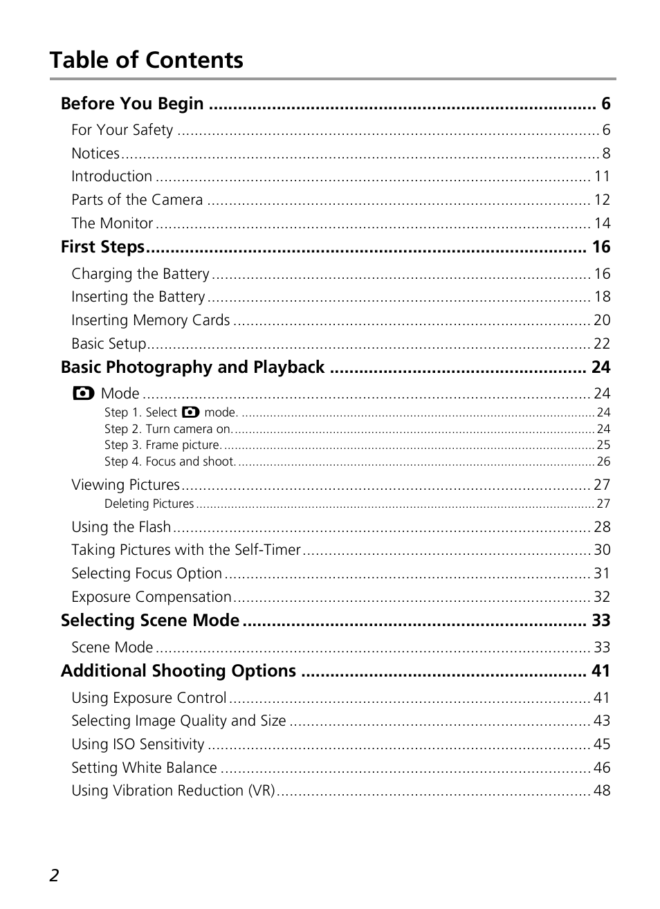 Nikon P4 User Manual | Page 4 / 137