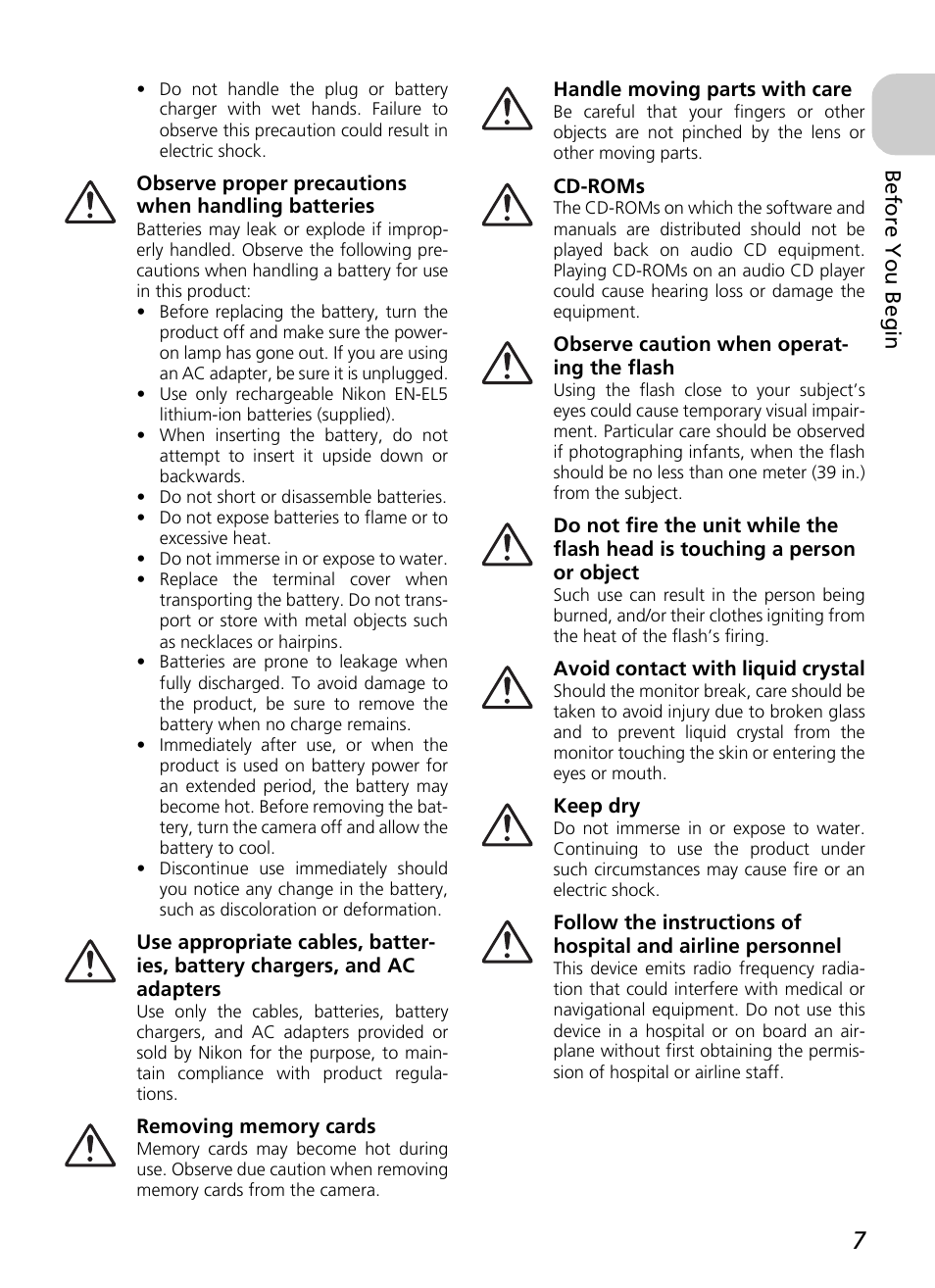 Nikon P4 User Manual | Page 9 / 137
