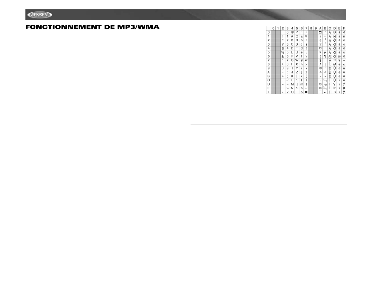 Mpx6411, Fonctionnement de mp3/wma | Audiovox MPX6411 User Manual | Page 52 / 58