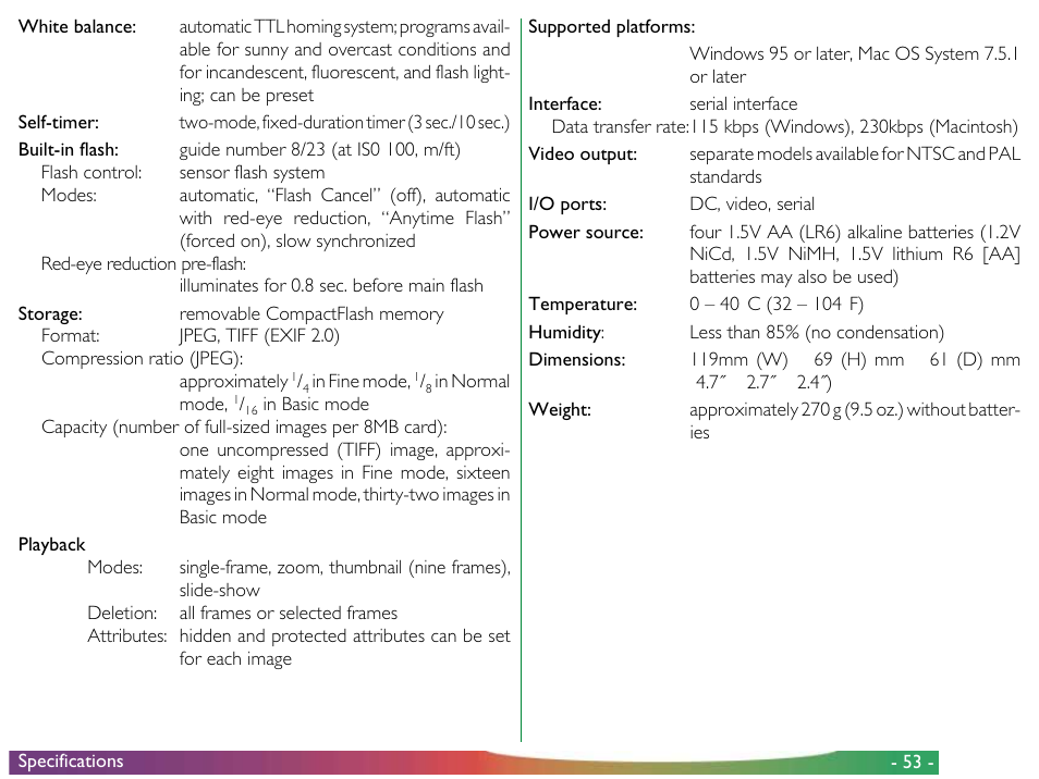 Nikon 800 User Manual | Page 53 / 53