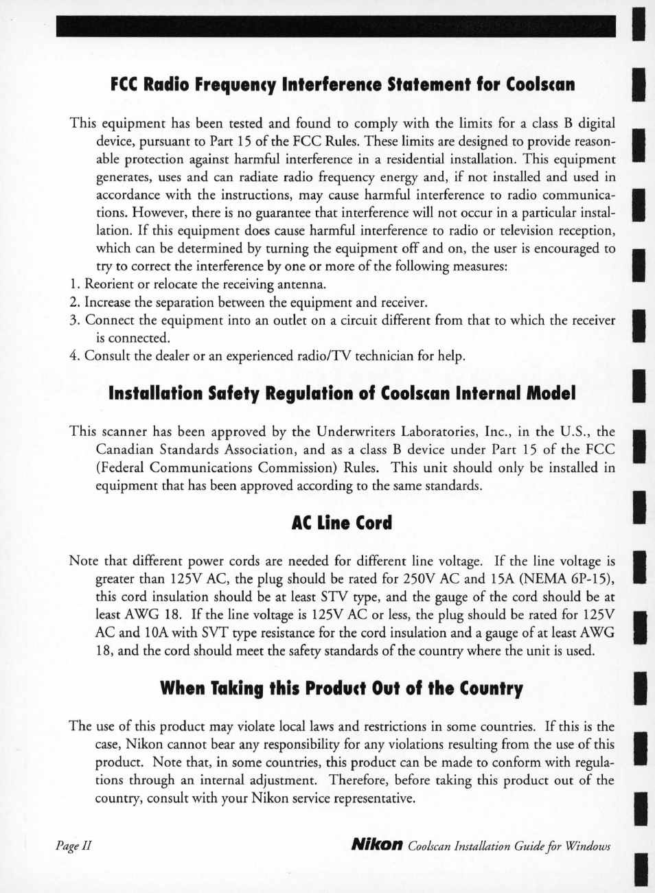 Nikon LS-10 Installation Guide for Windows User Manual | Page 3 / 72