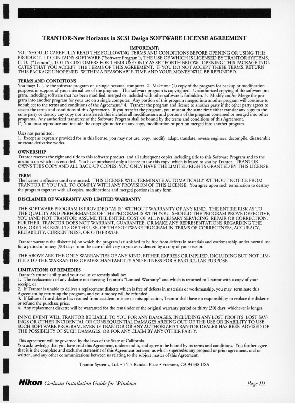 Nikon | Nikon LS-10 Installation Guide for Windows User Manual | Page 4 / 72