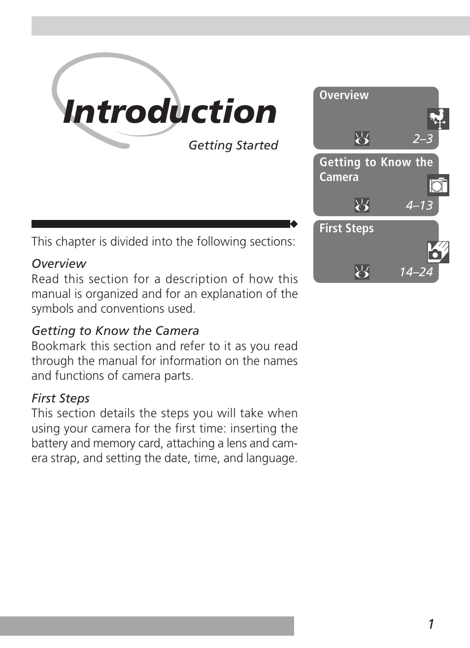 Introduction | Nikon D100 User Manual | Page 13 / 212
