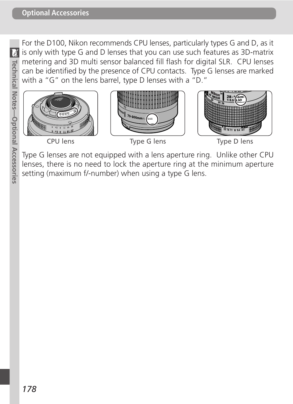 Nikon D100 User Manual | Page 190 / 212