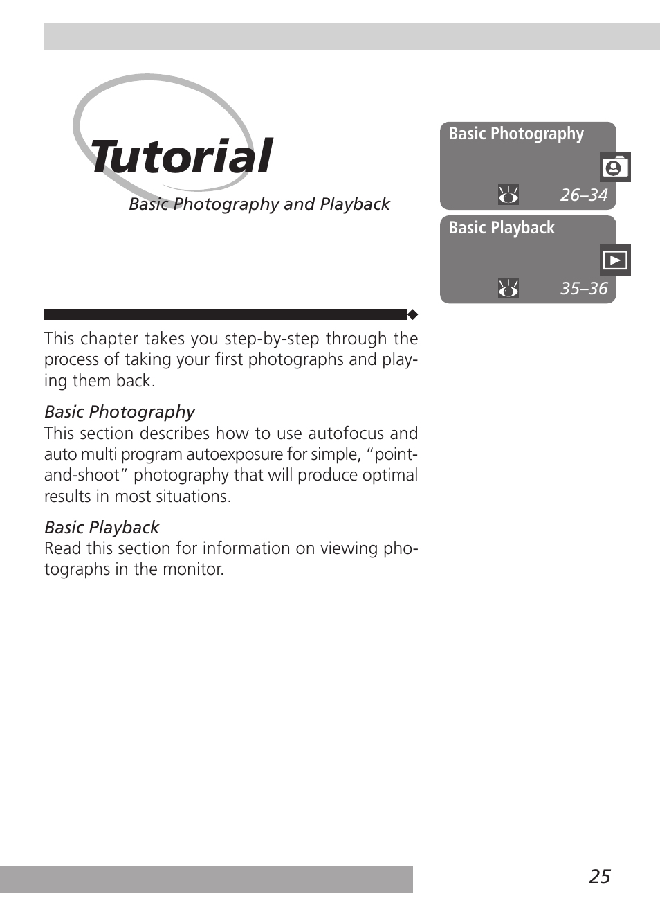 Tutorial | Nikon D100 User Manual | Page 37 / 212