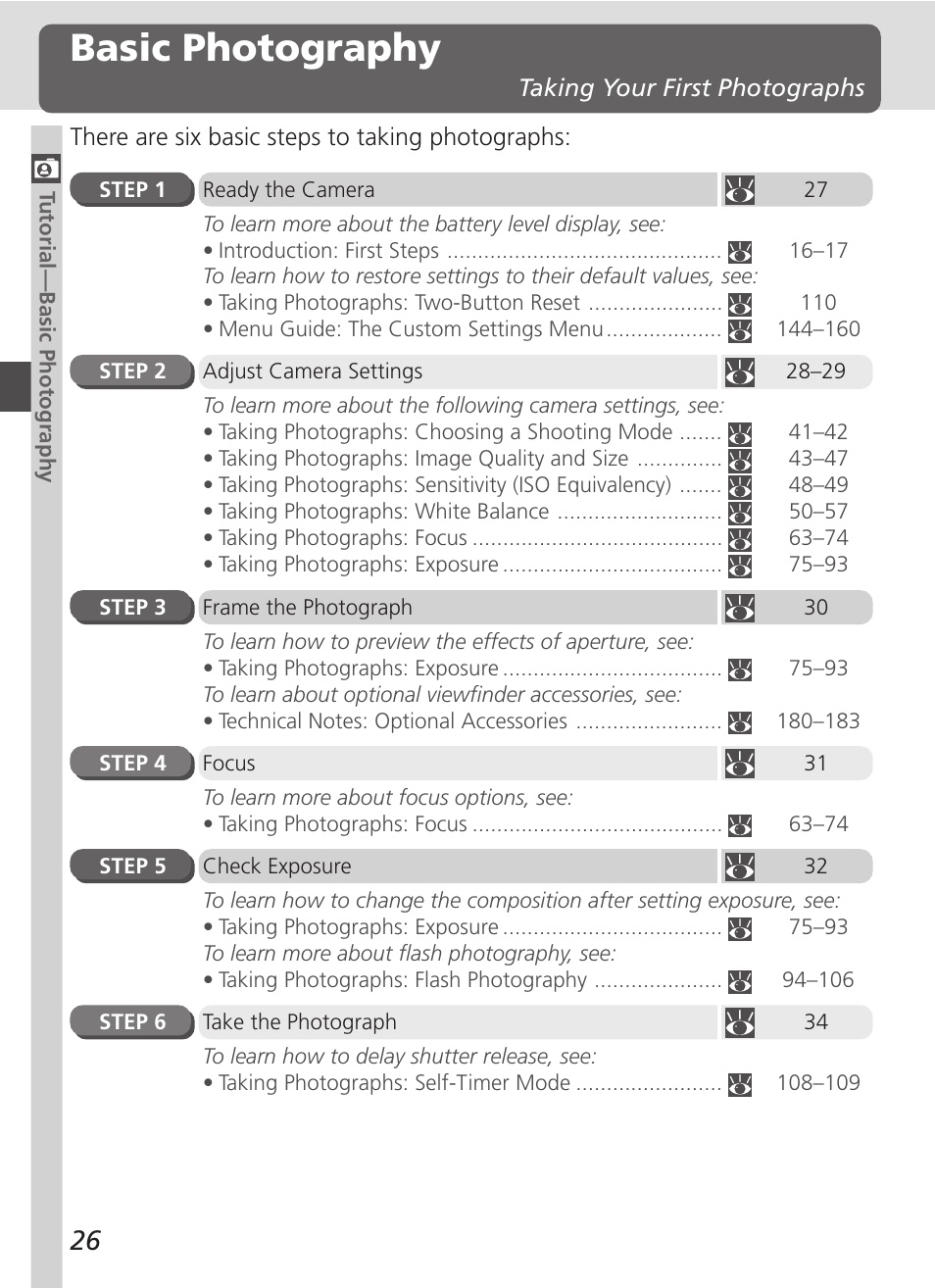 Basic photography | Nikon D100 User Manual | Page 38 / 212