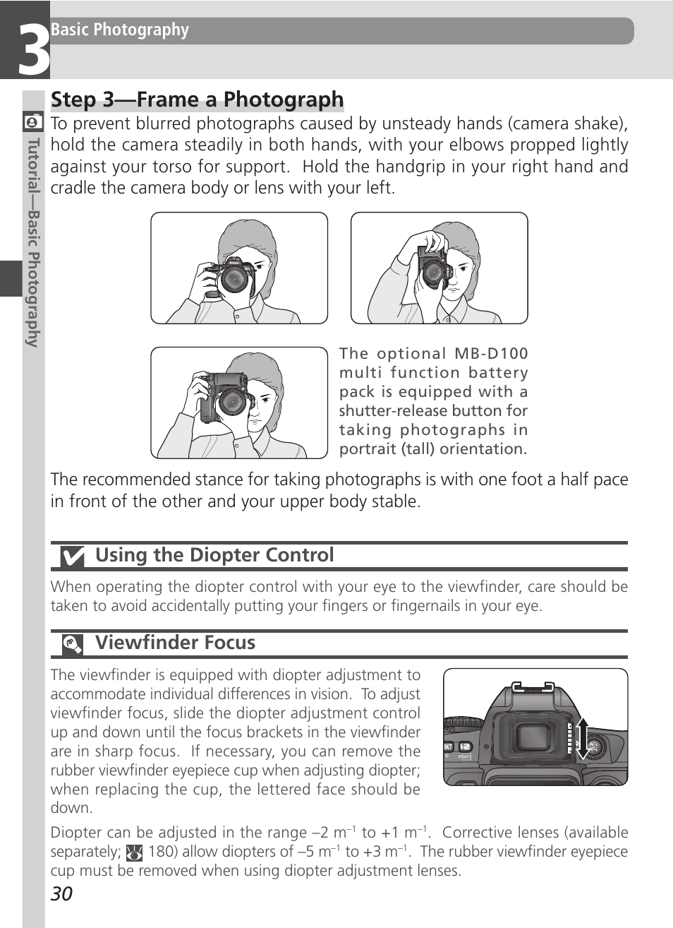 Step 3—frame a photograph | Nikon D100 User Manual | Page 42 / 212