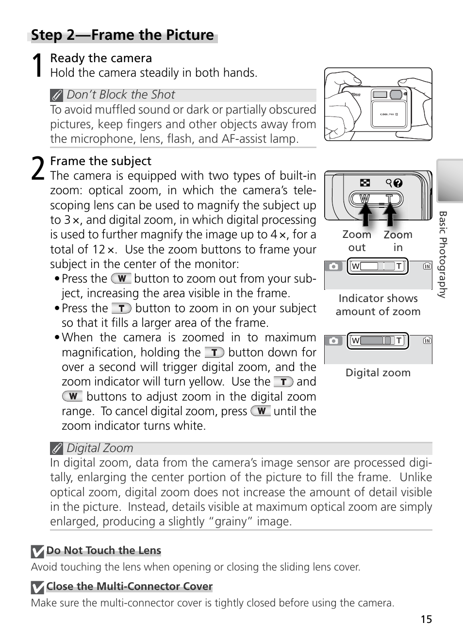 Step 2 — frame the picture | Nikon S2 User Manual | Page 25 / 110