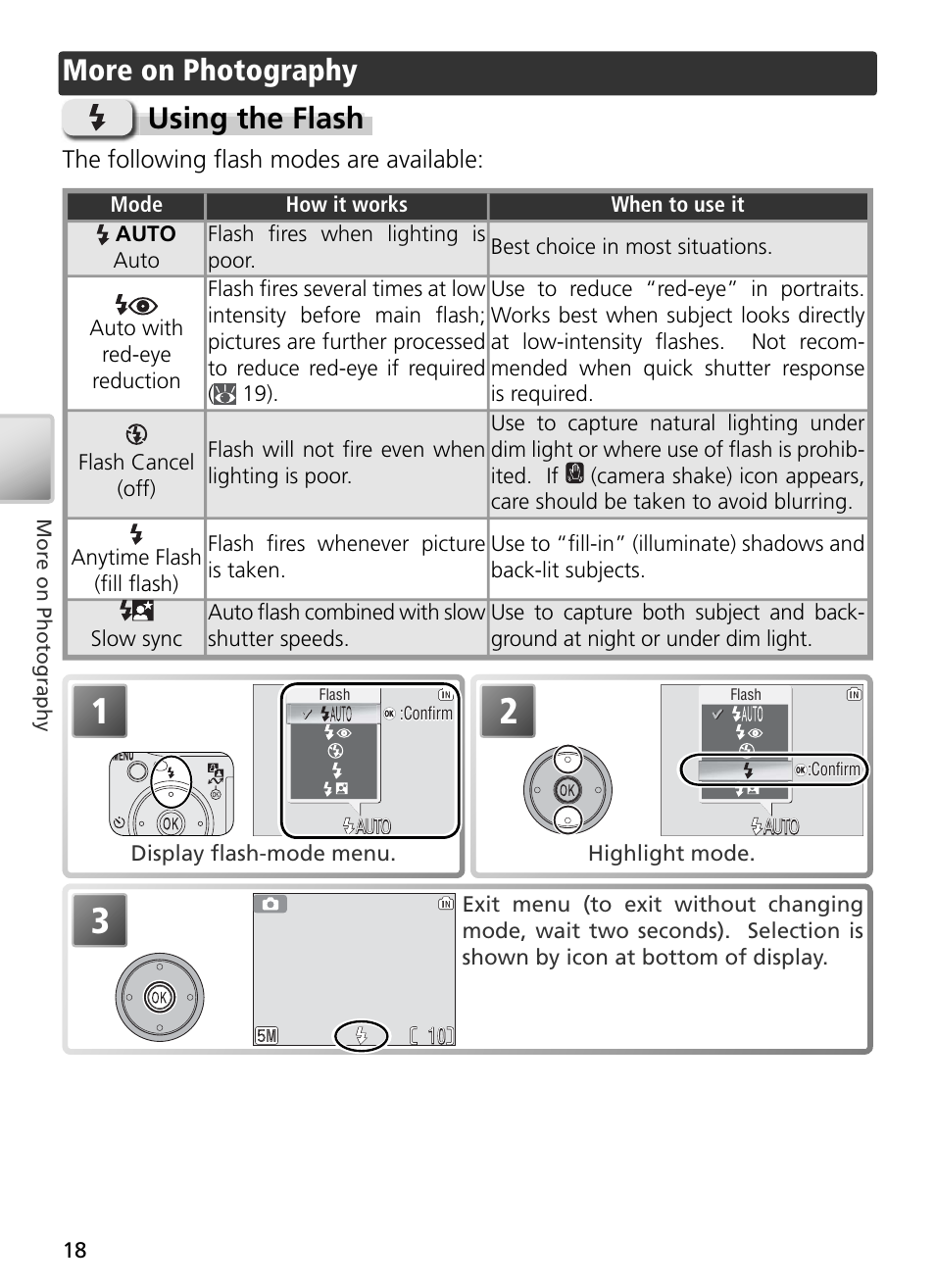 More on photography, Using the flash, More on photography using the flash | Nikon S2 User Manual | Page 28 / 110