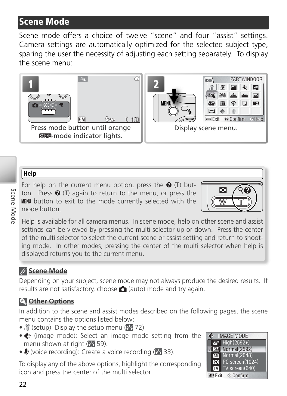 Scene mode | Nikon S2 User Manual | Page 32 / 110