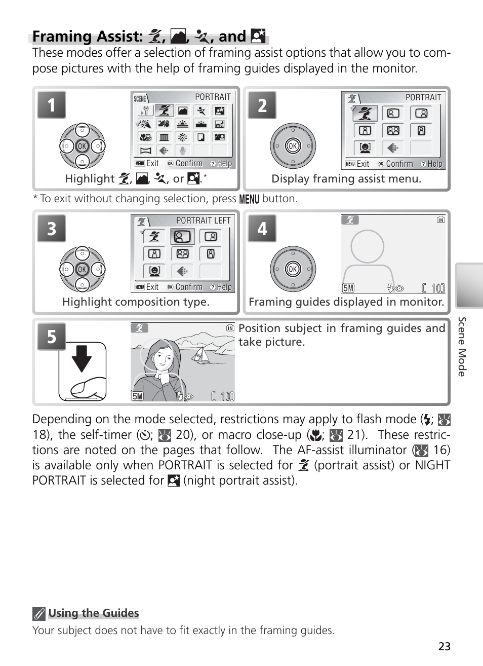 Framing assist: @, @, @, and, Framing assist: , , , and | Nikon S2 User Manual | Page 33 / 110