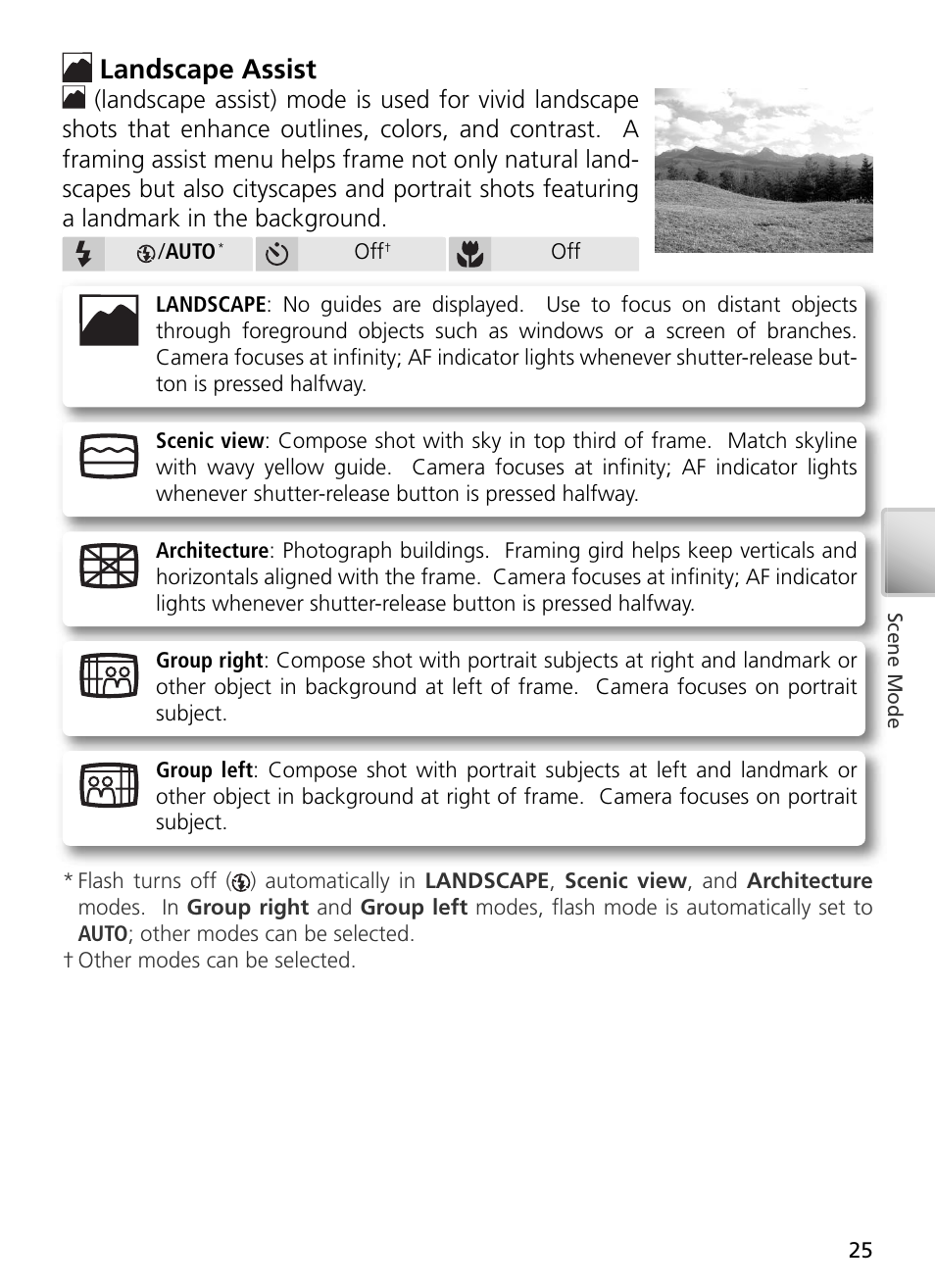 Landscape assist | Nikon S2 User Manual | Page 35 / 110