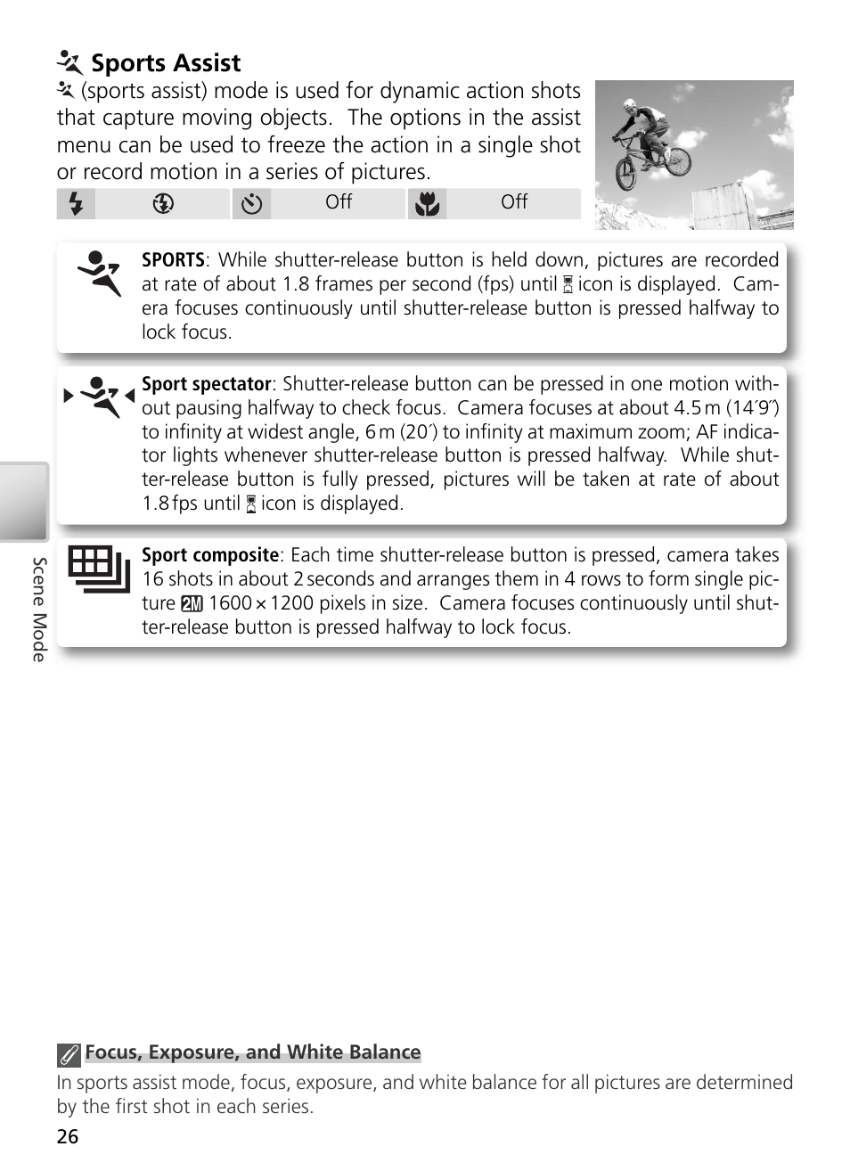 Sports assist | Nikon S2 User Manual | Page 36 / 110