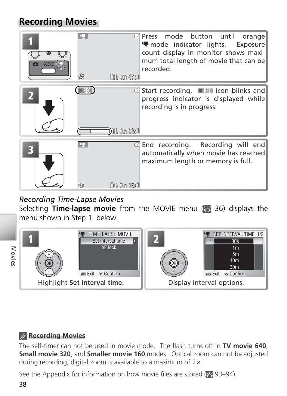 Recording movies | Nikon S2 User Manual | Page 48 / 110