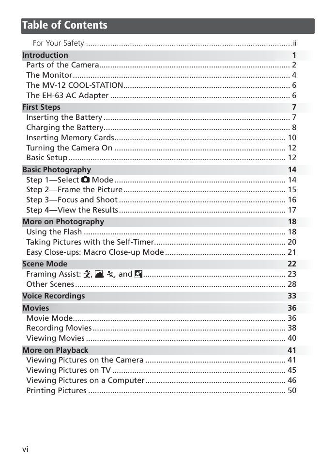Nikon S2 User Manual | Page 8 / 110
