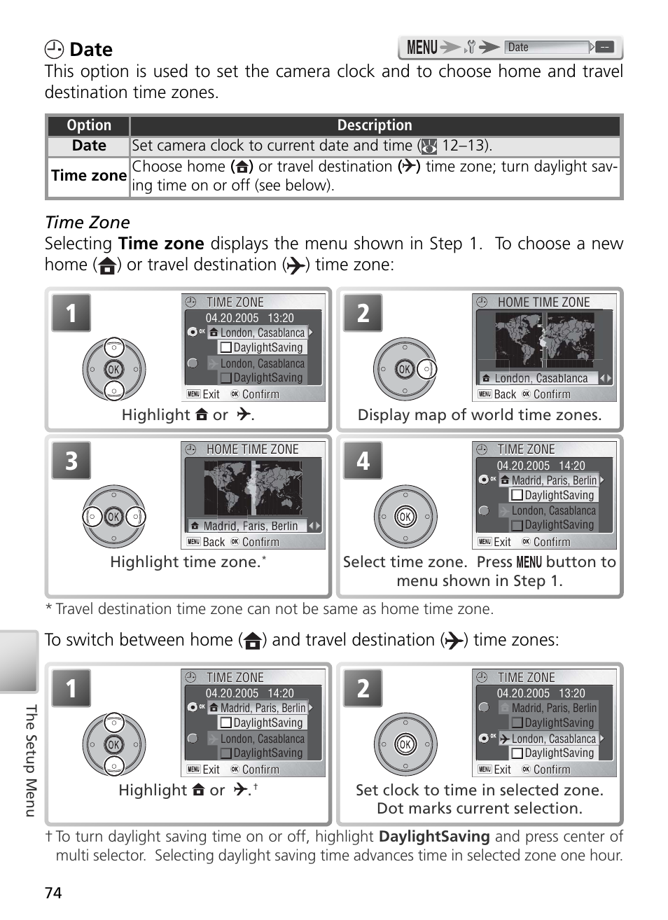 Date | Nikon S2 User Manual | Page 84 / 110