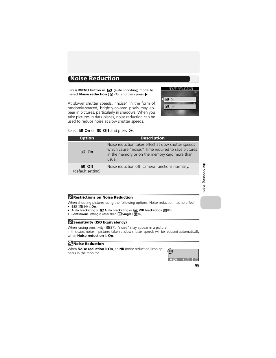 Noise reduction | Nikon 4200 User Manual | Page 105 / 152
