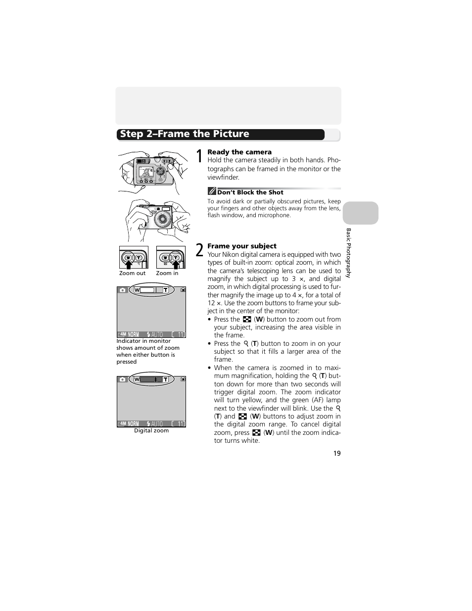 Step 2–frame the picture | Nikon 4200 User Manual | Page 29 / 152