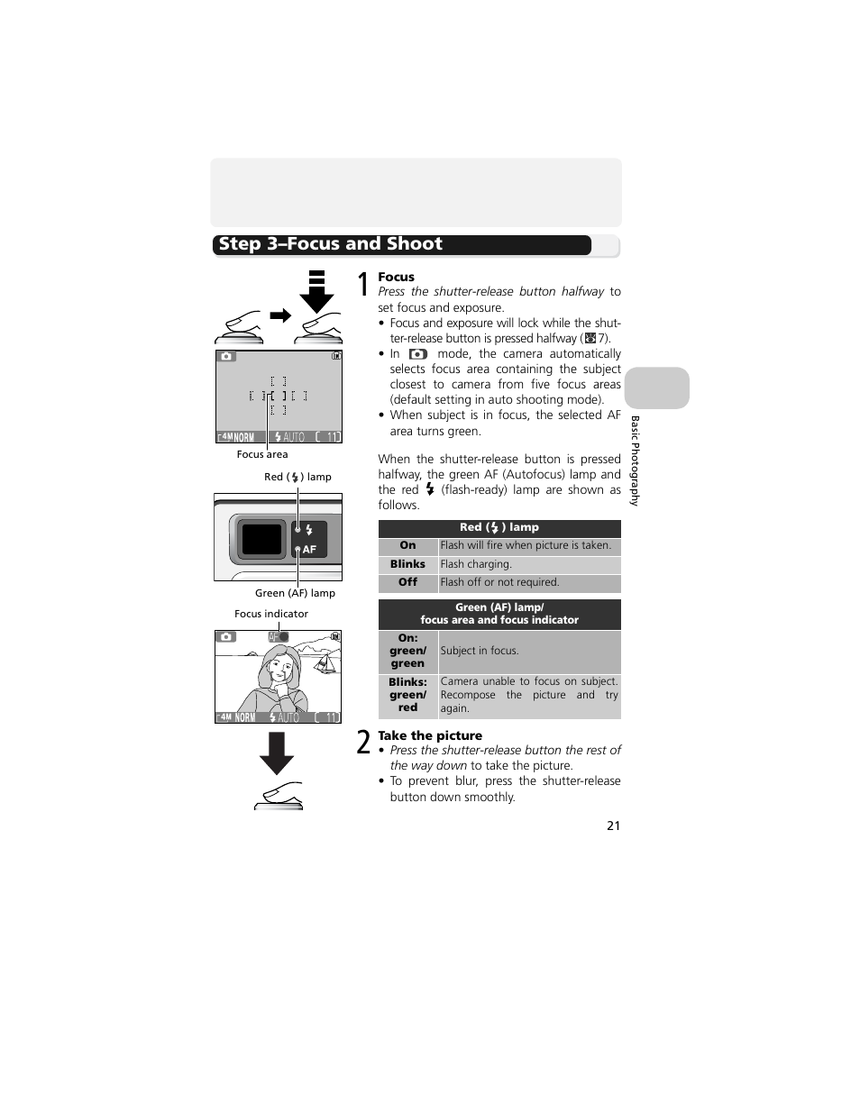 Step 3–focus and shoot | Nikon 4200 User Manual | Page 31 / 152