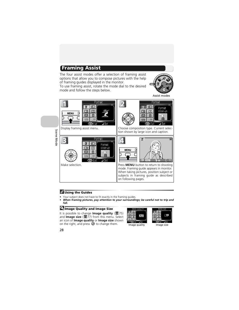 Framing assist | Nikon 4200 User Manual | Page 38 / 152