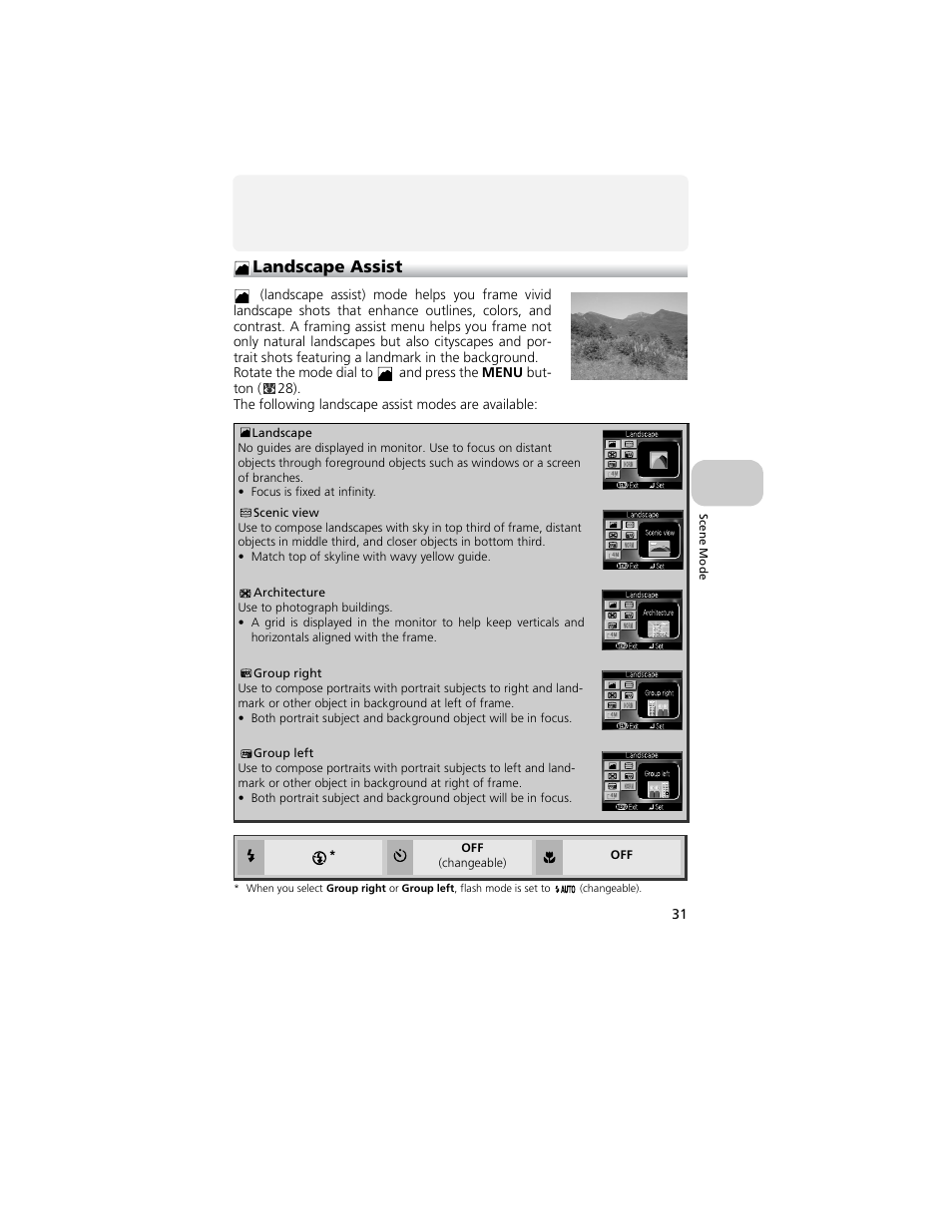 Landscape assist | Nikon 4200 User Manual | Page 41 / 152