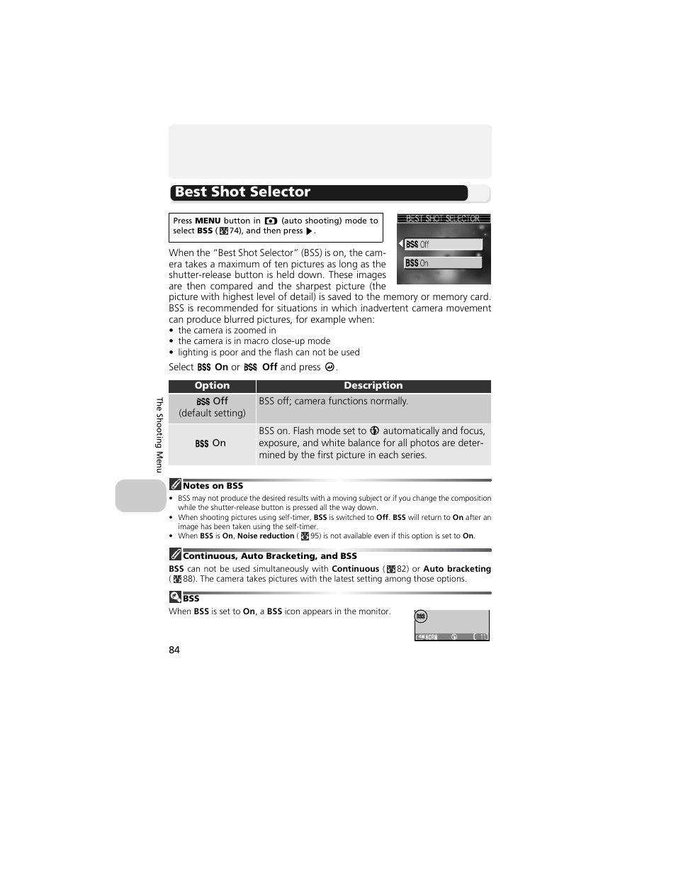 Best shot selector | Nikon 4200 User Manual | Page 94 / 152