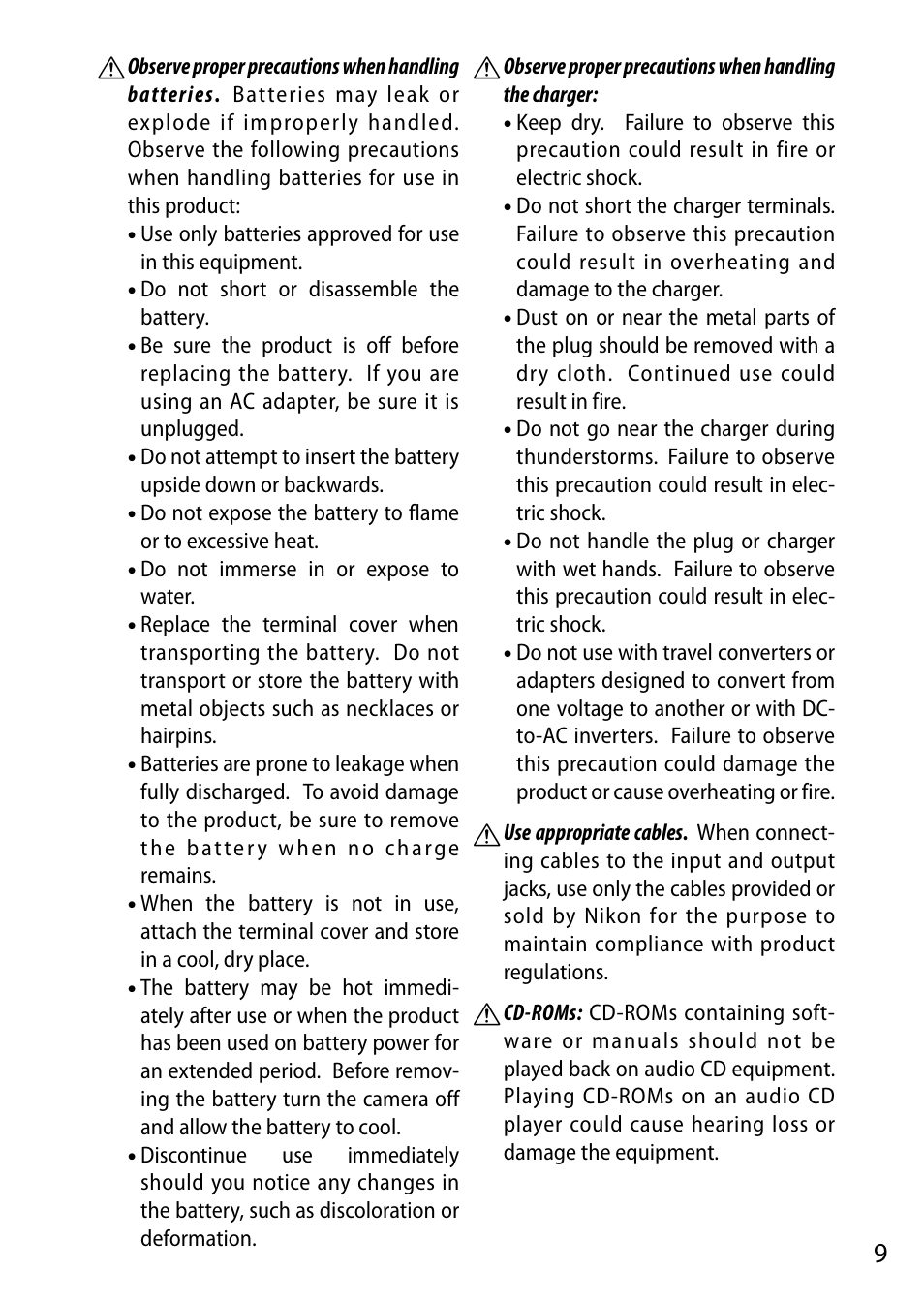 Nikon AW1 User Manual | Page 11 / 144