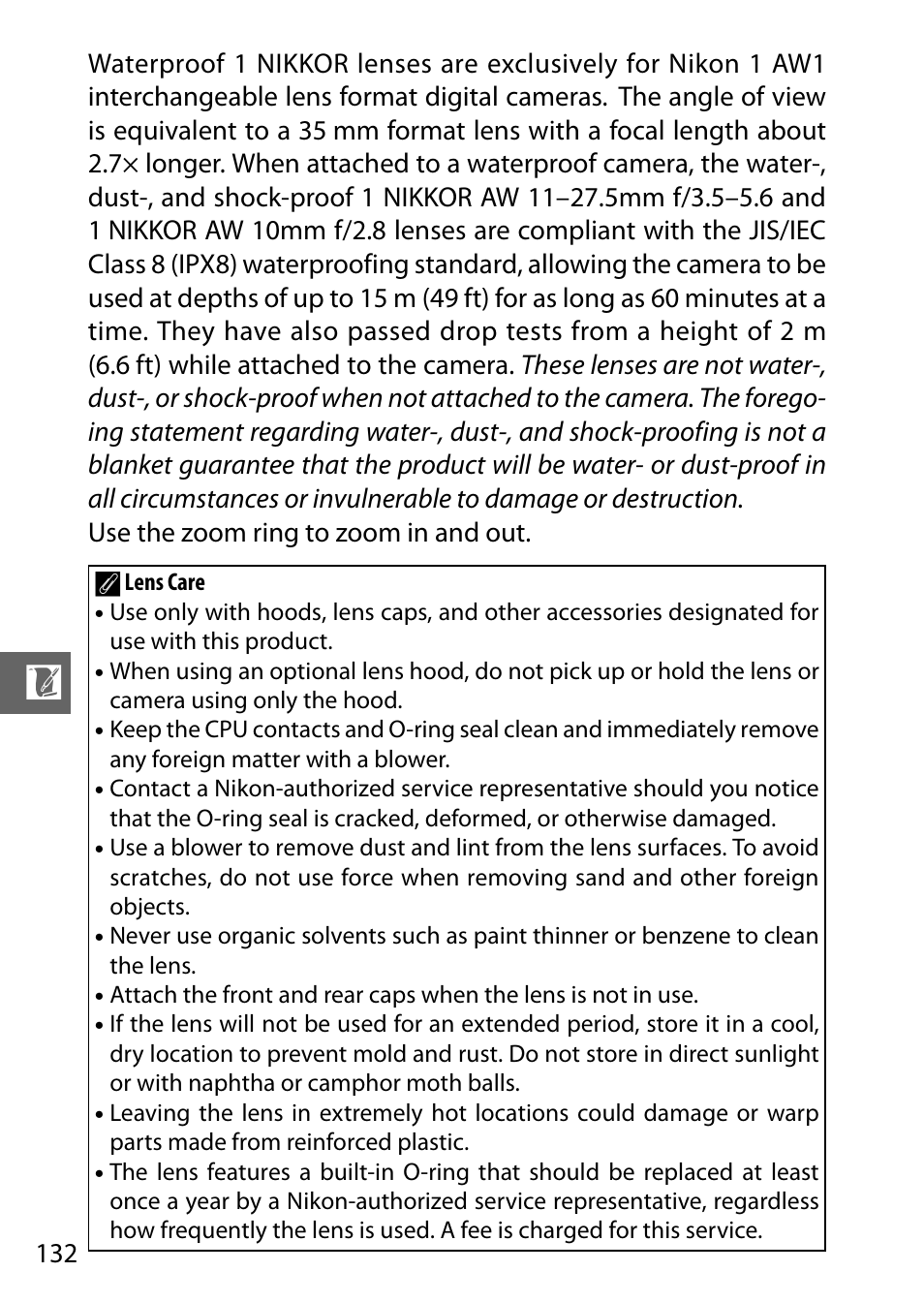 Nikon AW1 User Manual | Page 134 / 144