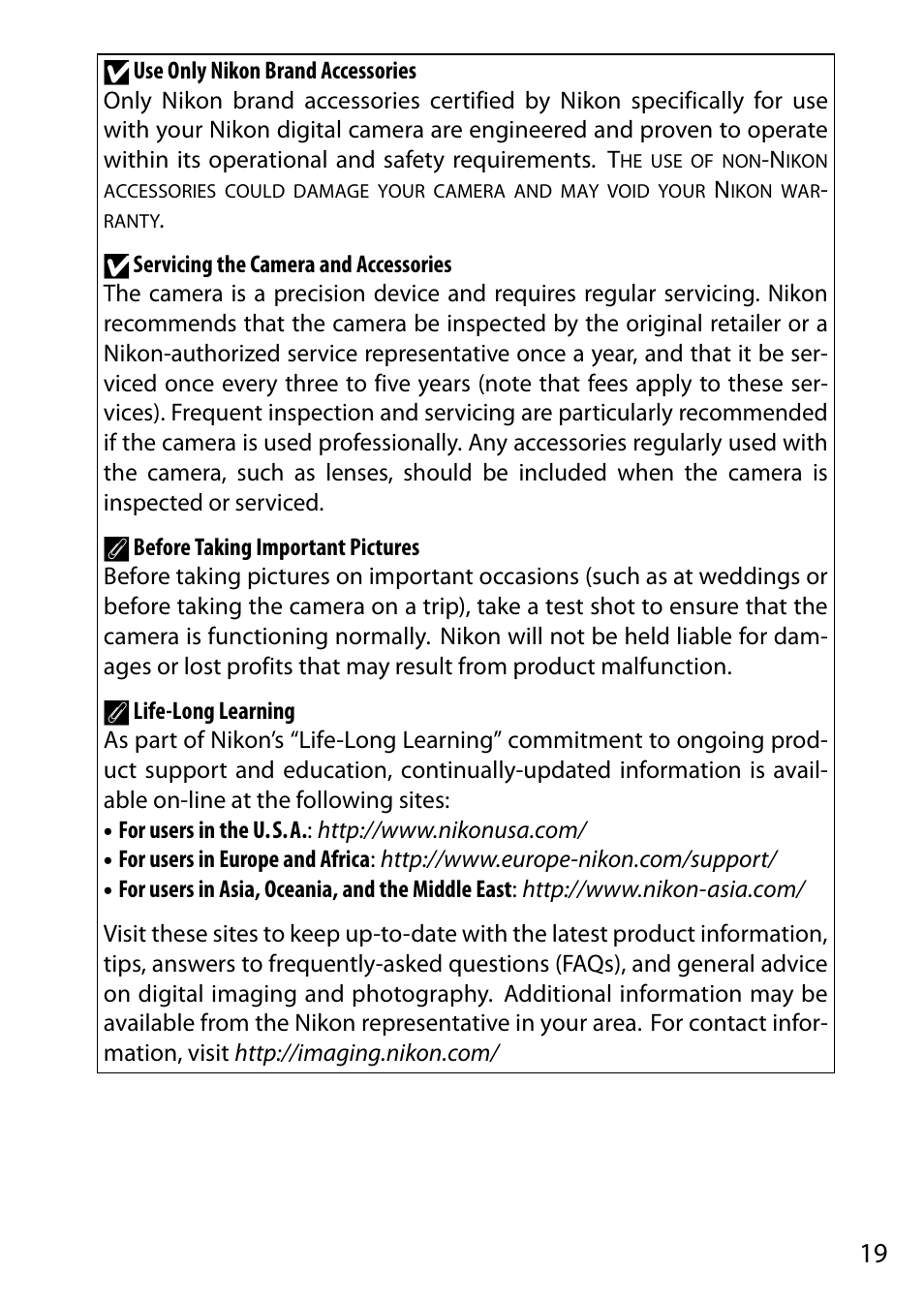 Nikon AW1 User Manual | Page 21 / 144