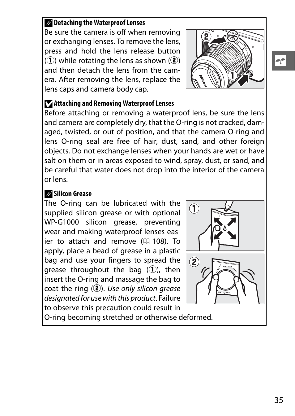 Nikon AW1 User Manual | Page 37 / 144