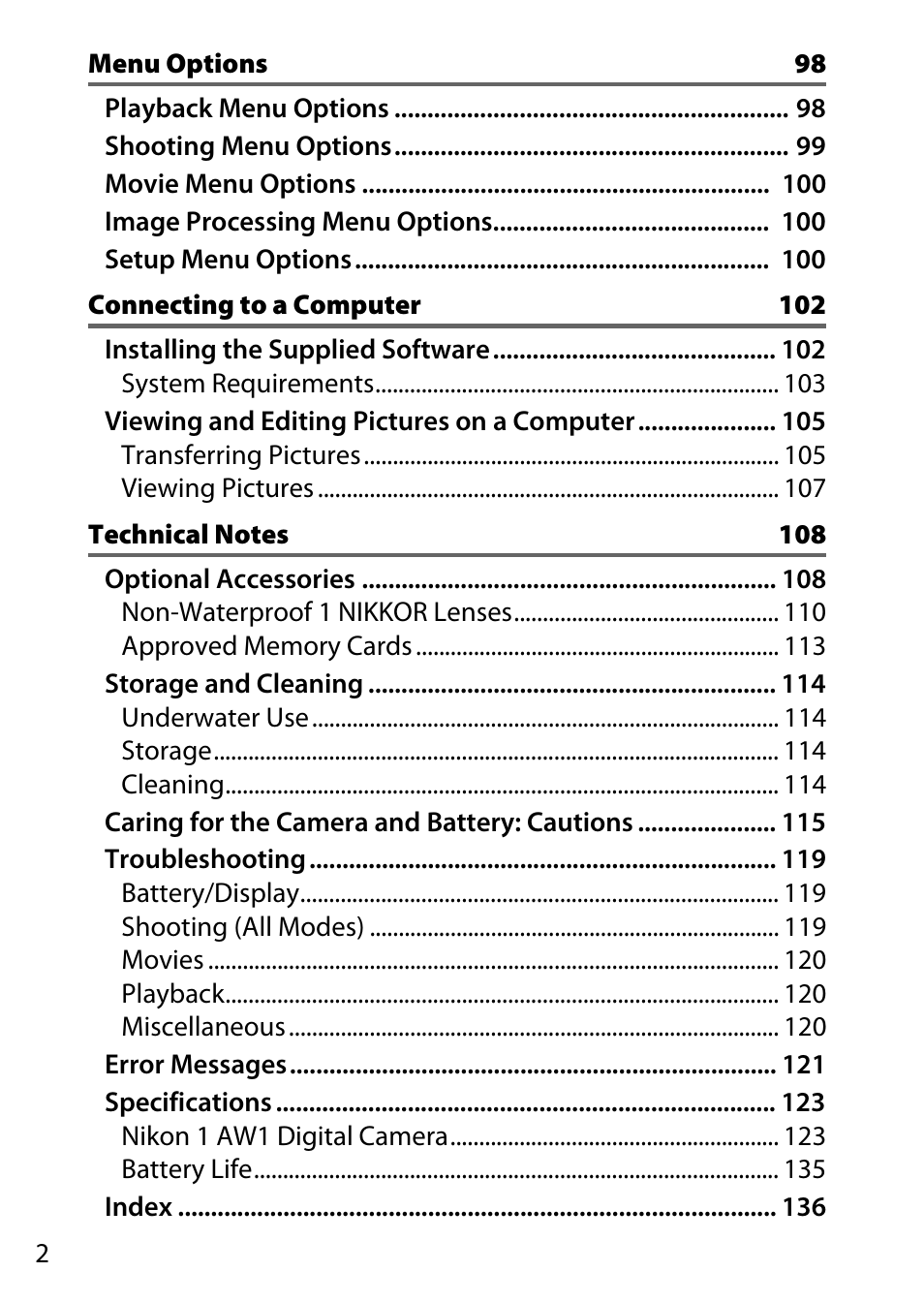 Nikon AW1 User Manual | Page 4 / 144