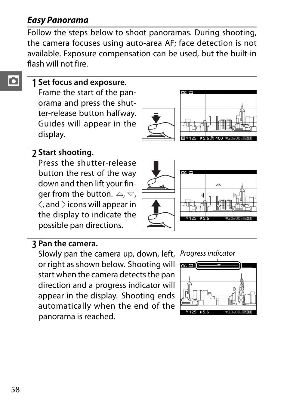 Easy panorama | Nikon AW1 User Manual | Page 60 / 144