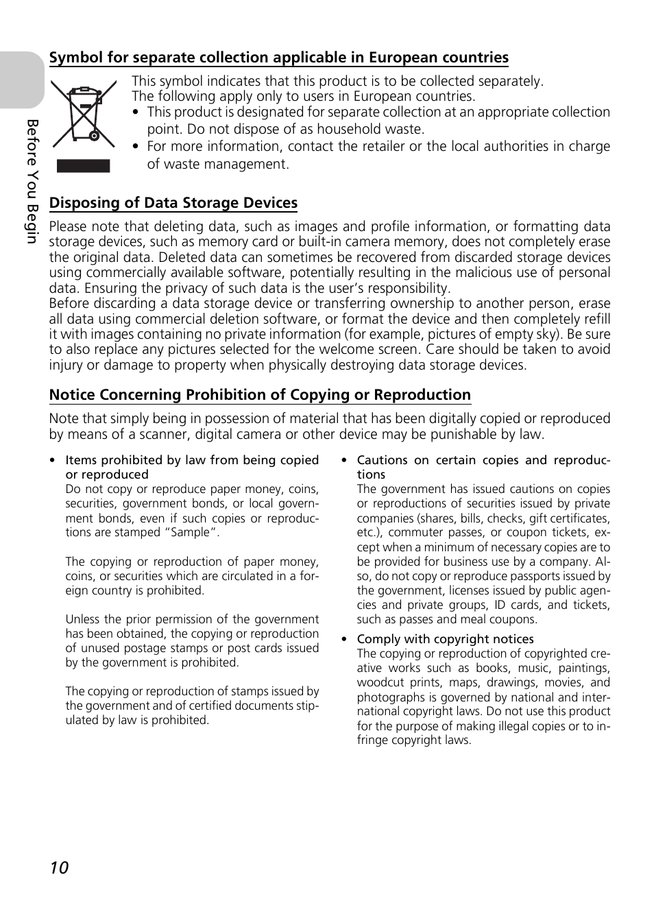 Nikon P3 User Manual | Page 12 / 161