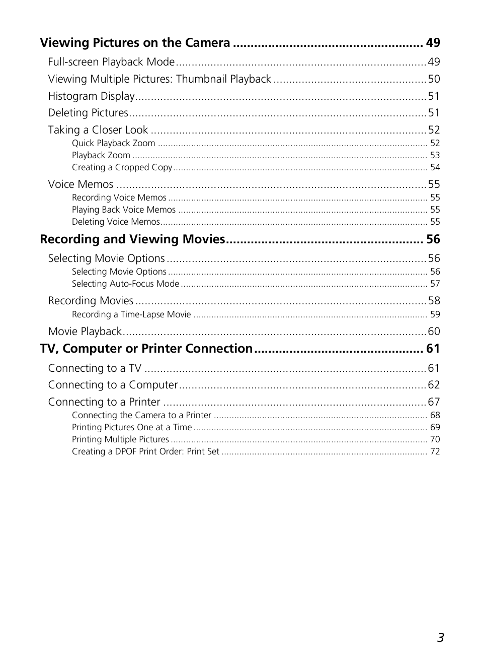 Nikon P3 User Manual | Page 5 / 161