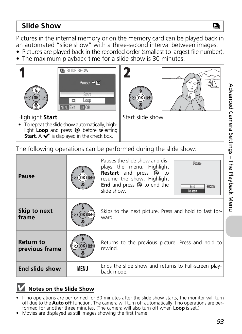 Slide show z | Nikon P3 User Manual | Page 95 / 161