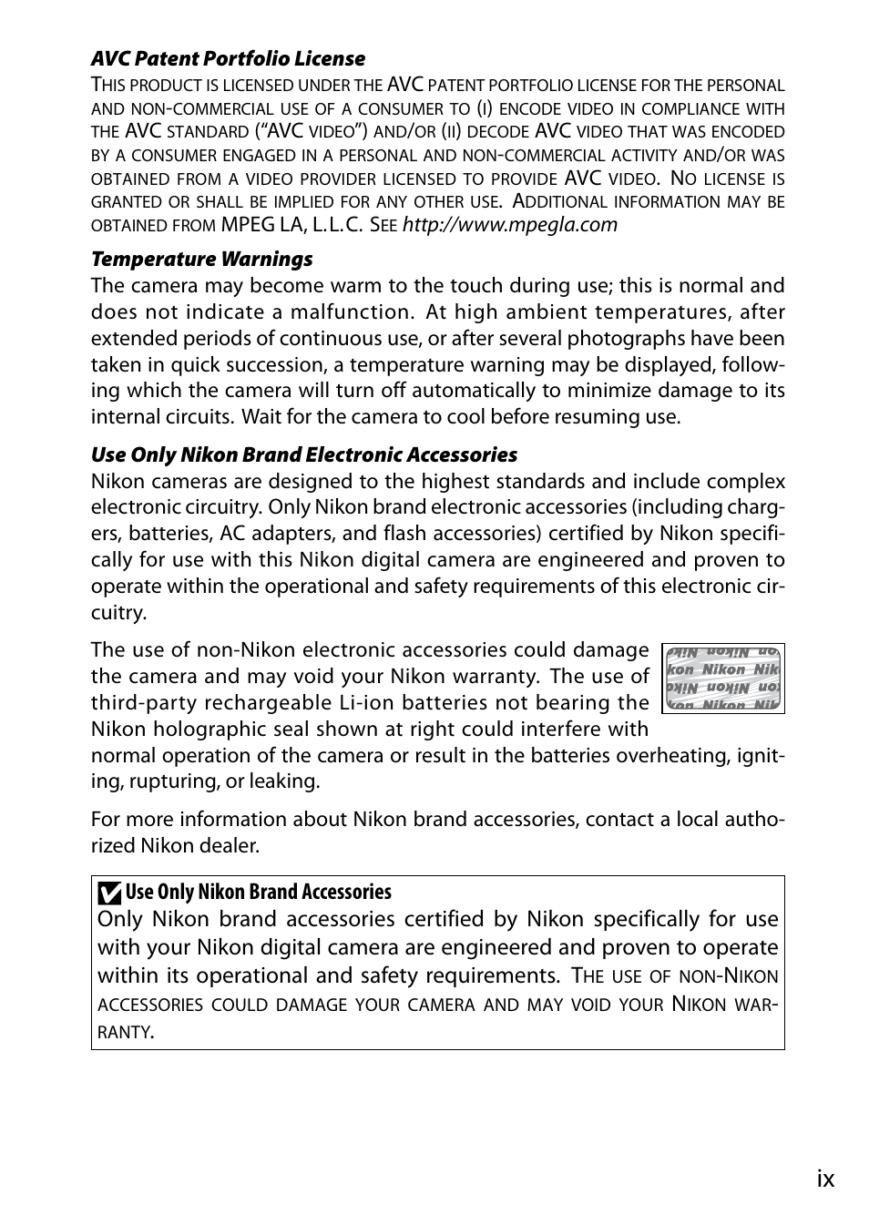 Nikon V1 User Manual | Page 11 / 88