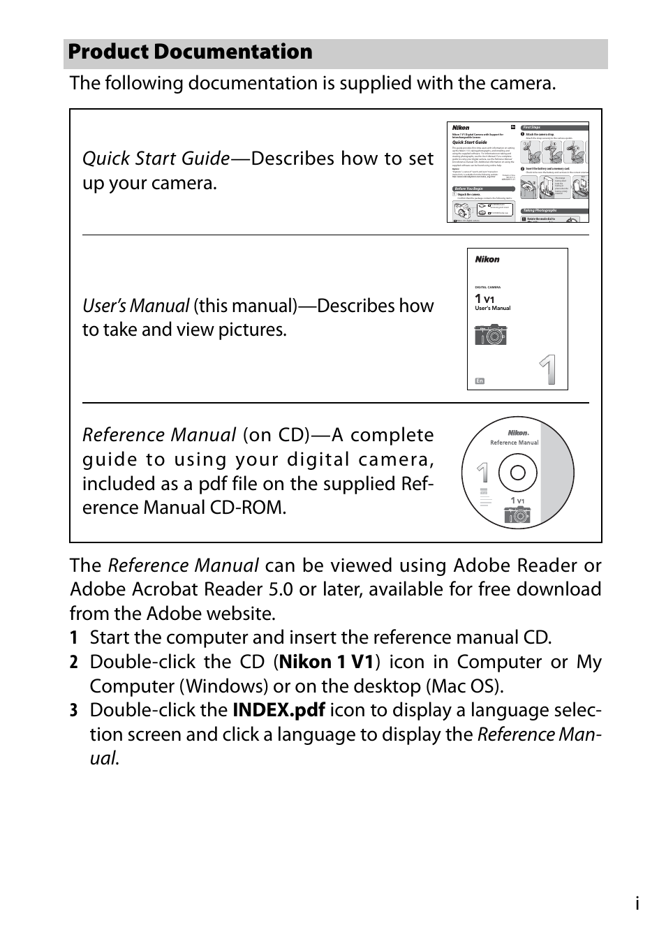 Product documentation | Nikon V1 User Manual | Page 3 / 88