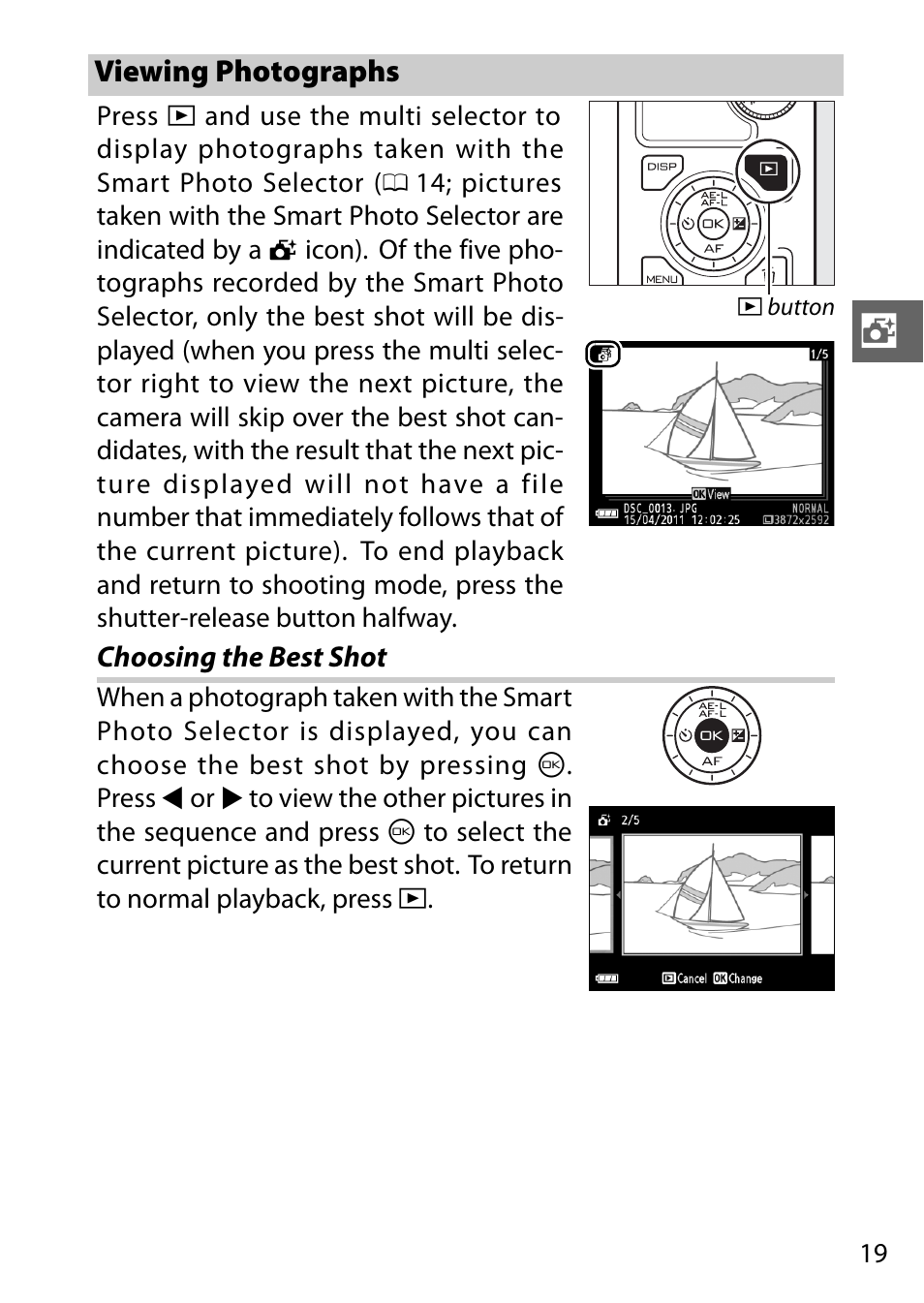 Viewing photographs | Nikon V1 User Manual | Page 31 / 88