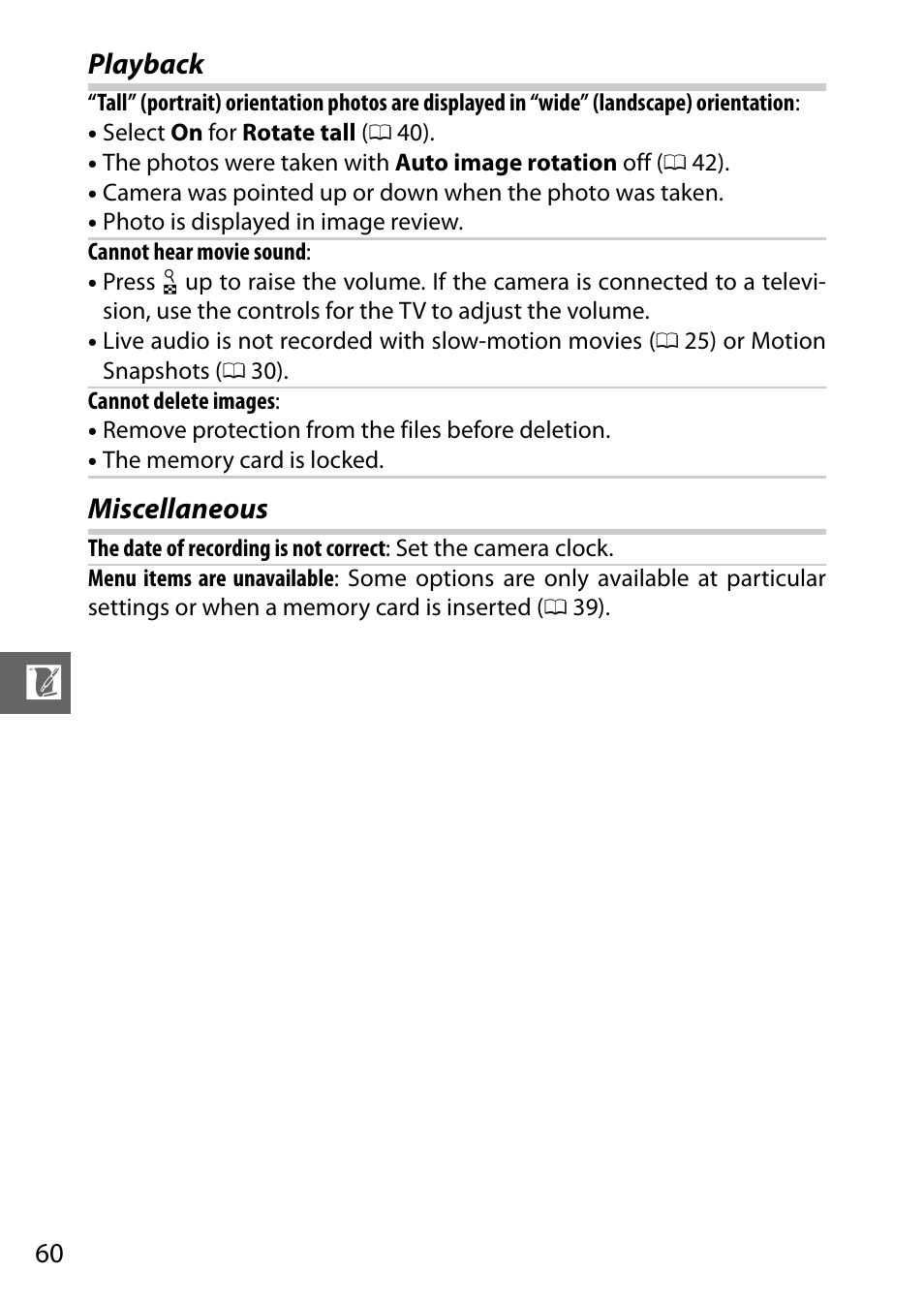 Playback miscellaneous | Nikon V1 User Manual | Page 72 / 88