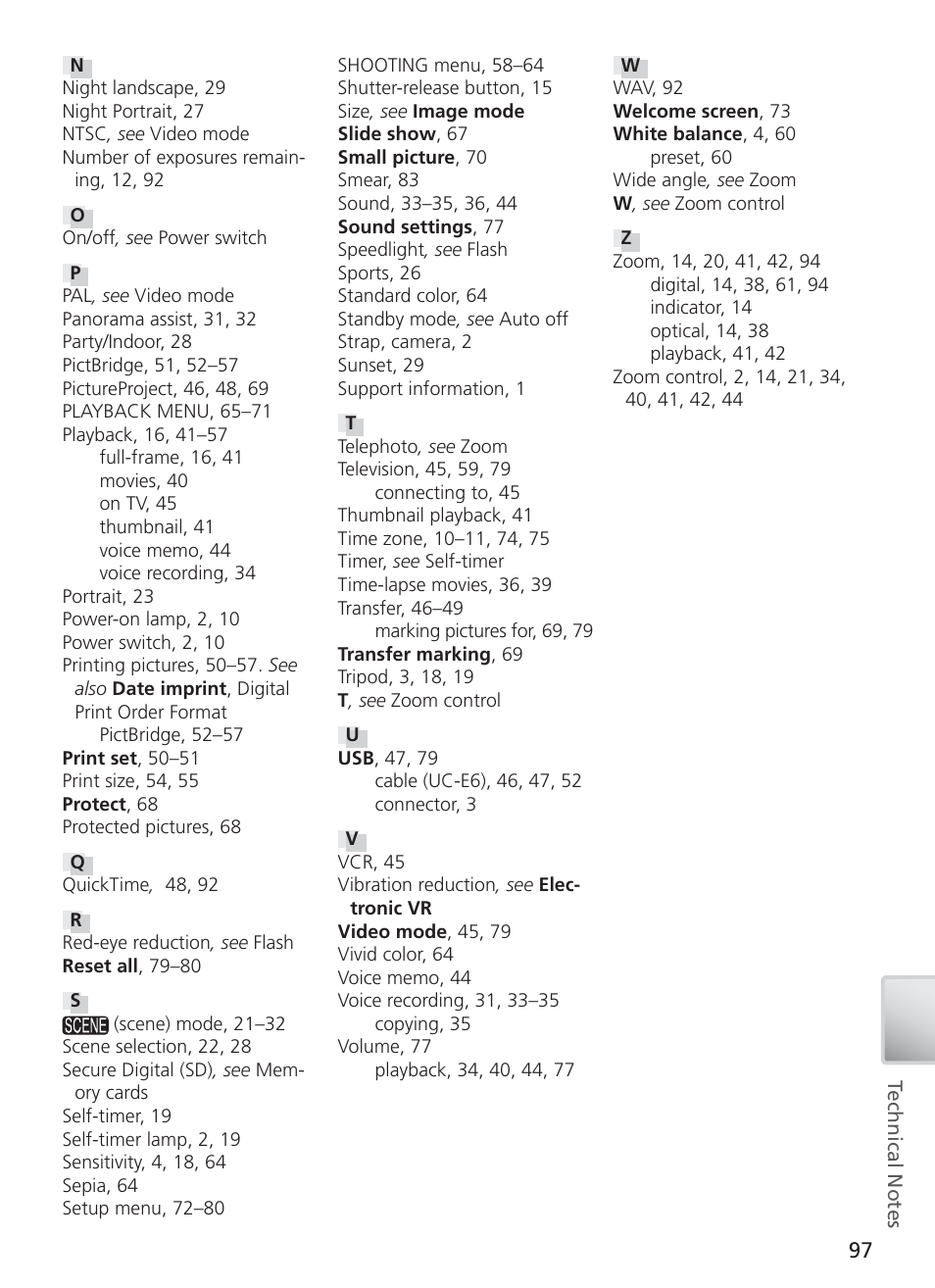 Nikon S4 User Manual | Page 107 / 108