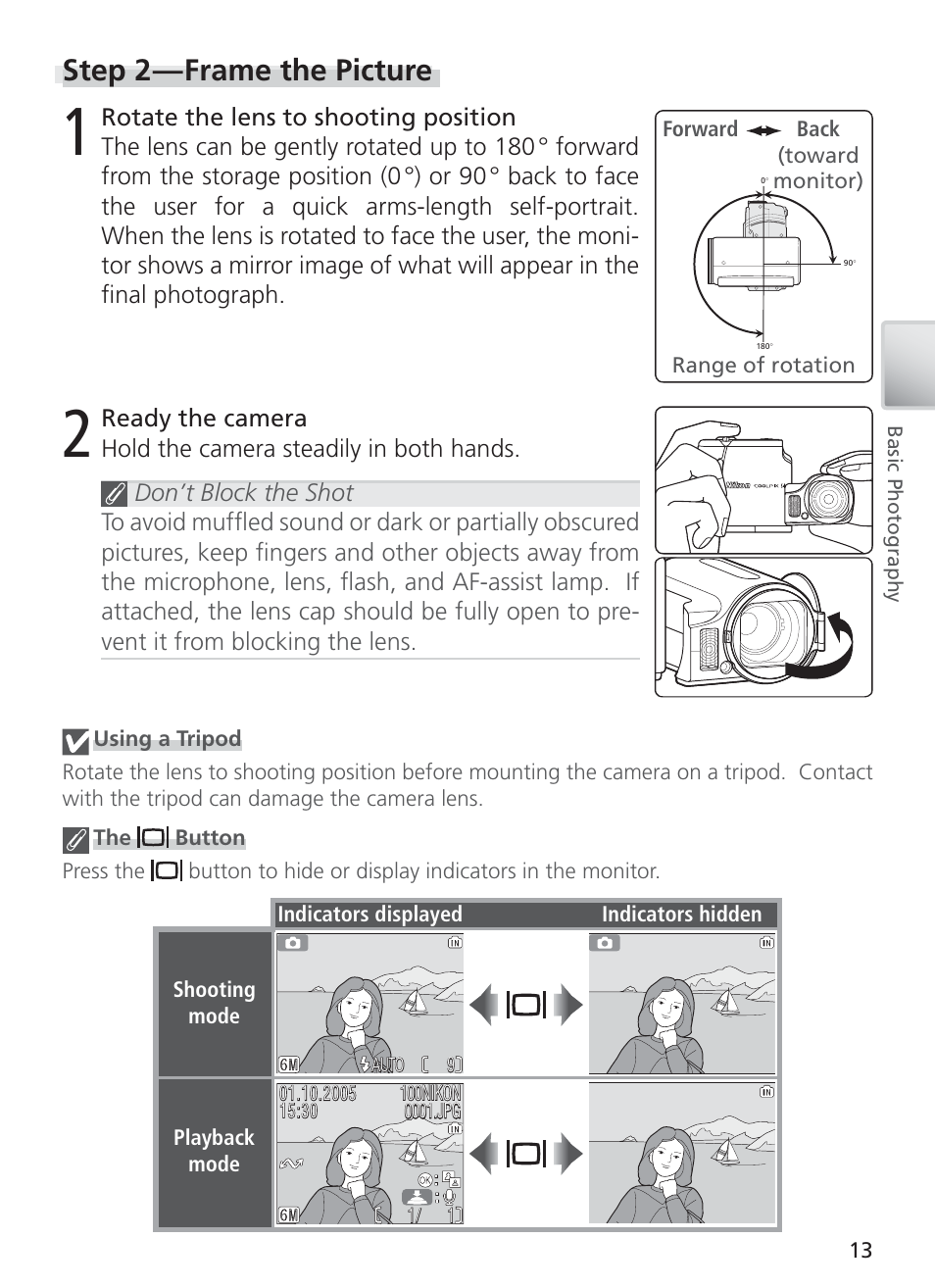 Step 2 — frame the picture | Nikon S4 User Manual | Page 23 / 108