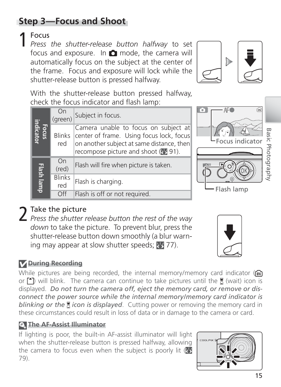 Step 3 — focus and shoot | Nikon S4 User Manual | Page 25 / 108