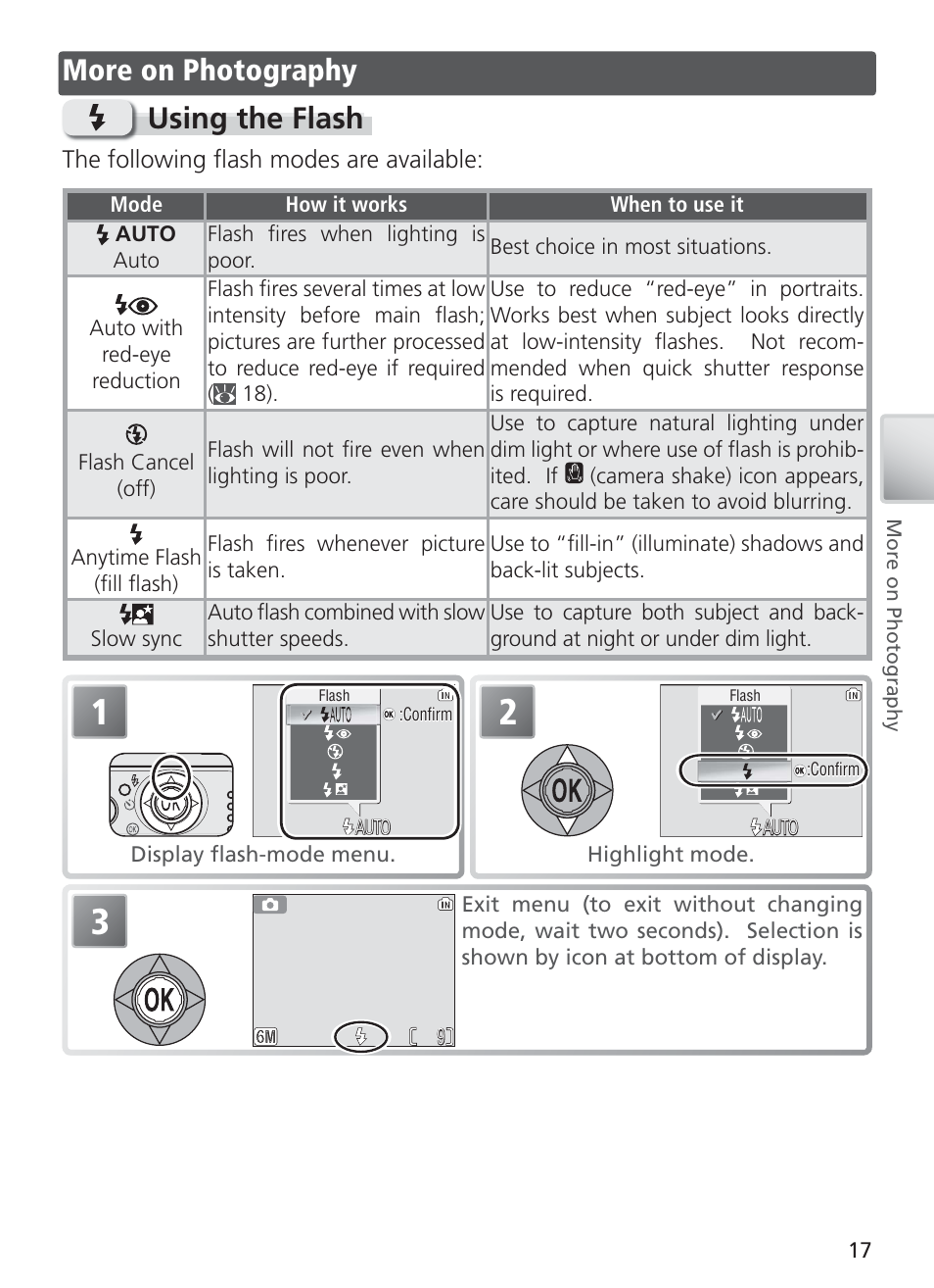 More on photography, Using the flash, More on photography using the flash | Nikon S4 User Manual | Page 27 / 108