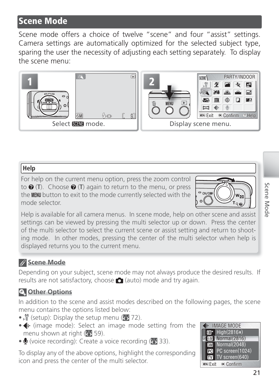 Scene mode | Nikon S4 User Manual | Page 31 / 108