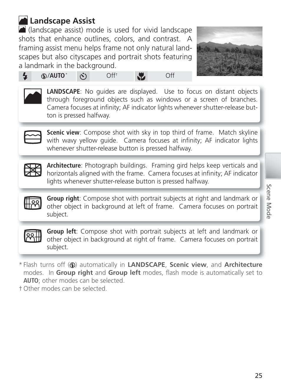 Landscape assist | Nikon S4 User Manual | Page 35 / 108