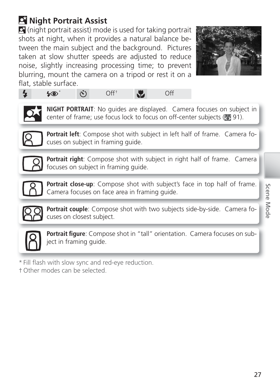 Night portrait assist | Nikon S4 User Manual | Page 37 / 108